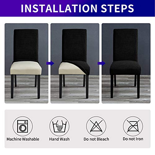 Stretch Chair Covers for Dining Room Set of 8