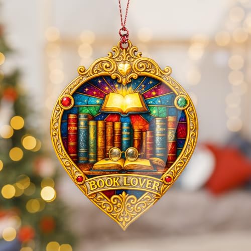 Funny Christmas Book Ornament 2025