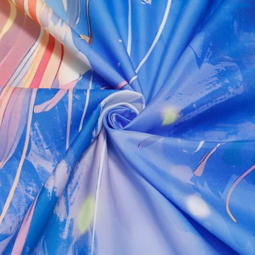 Blacklight Forest Jellyfish Tapestry UV Reactive Nature Tree Tapestry Trippy Fantasy Starry Sky Tapestries Aesthetic Jungle Plants Tapestries Wall Hanging for Bedroom