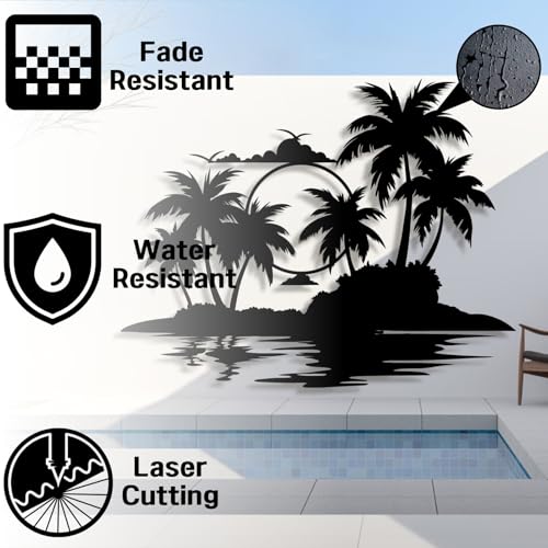 Palm Tree Metal Wall Decor