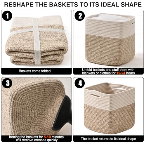 13 Inch Cube Closet Storage Bins (3 Count)