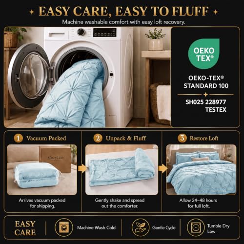 Full Size Comforter Sets Light Blue
