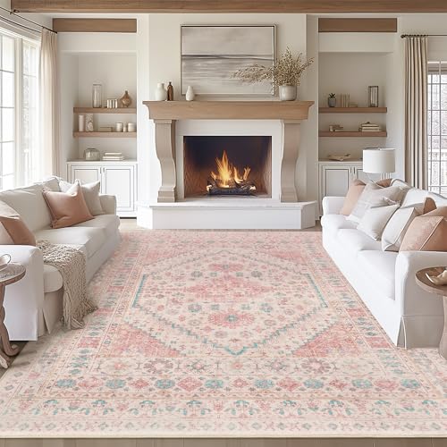 Pink Rugs for Bedroom (201.6 Sq Ft)
