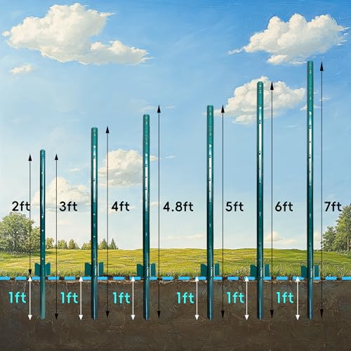 Fence Posts 4 Feet (10 Count)