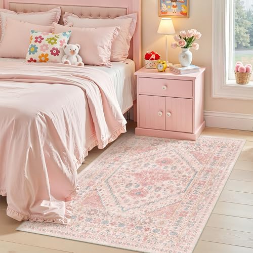 Pink Rugs for Bedroom (15 Sq Ft)
