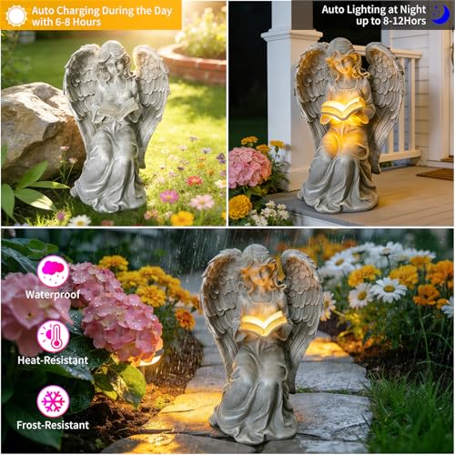 Solar Garden Angel Statue