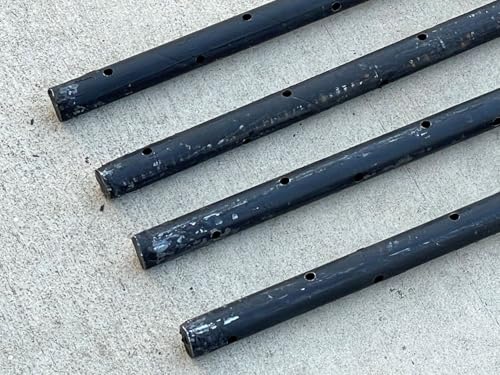 60 Inch Round Steel Concrete Form Stakes with Nail Holes (10 Count)