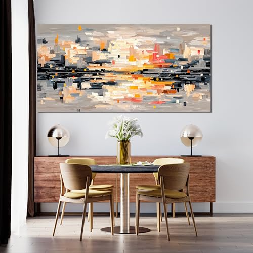 Abstract Wall Art Decor Large Wall Art for Living Room Abstract Canvas Art Wall Decor Modern Colorful Wall Art Prints Canvas Wall Art Pictures Artwork for Walls Bedroom Office Decor 24" X 48"