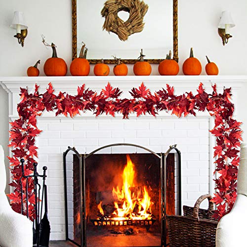 2 Pack Fall Garland Maple Leaf