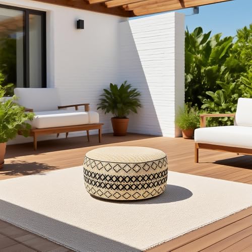 Outdoor Inflatable Ottoman with Air Pump