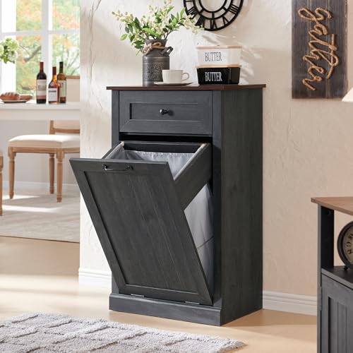 Tilt Out Laundry Hamper Cabinet