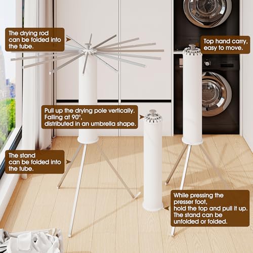 Tripod Clothes Drying Rack (16 Count)