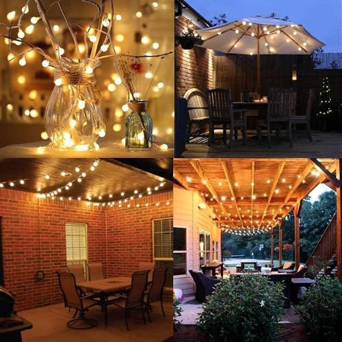180ft Globe String Lights with Remote for Indoor Outdoor (180 Foot)