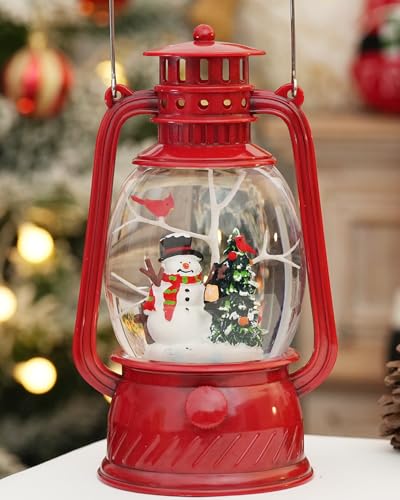 Christmas Decor Christmas Snow Globe Lantern