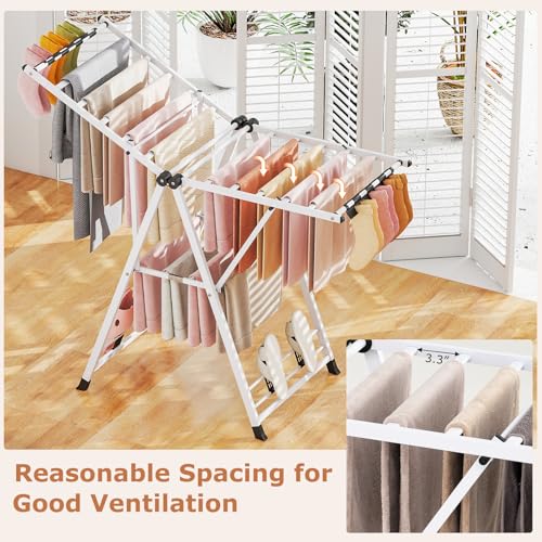 Foldable Metal Clothes Drying Rack