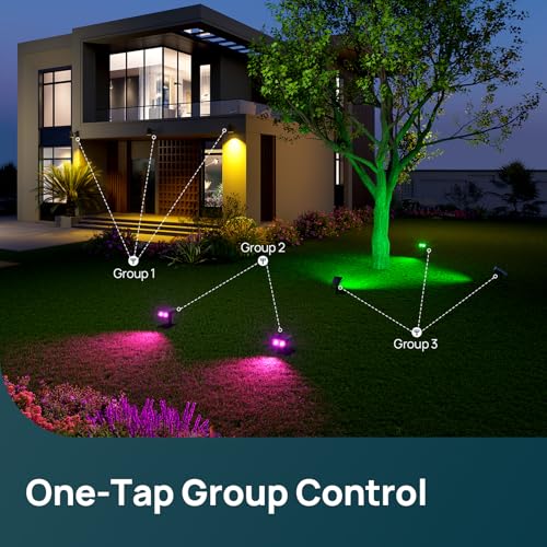 Smart Solar Spot Lights Outdoor SL5C (8 Count)