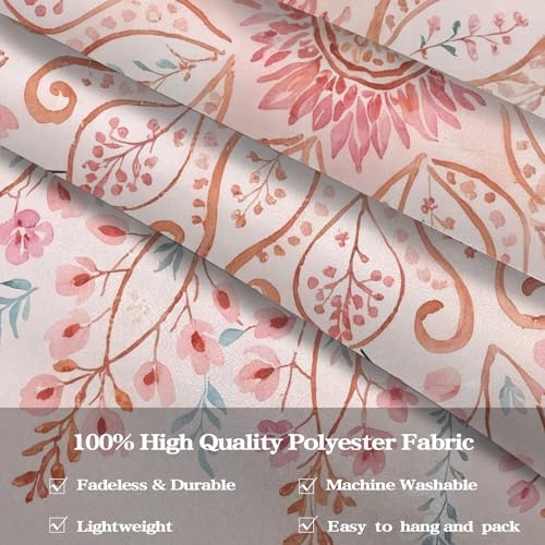 Floral Mandala Tapestry Boho Tapestry for Bedroom Pink Tapestries Wall Hanging Living Room Wall Art and Home Decor 44x60