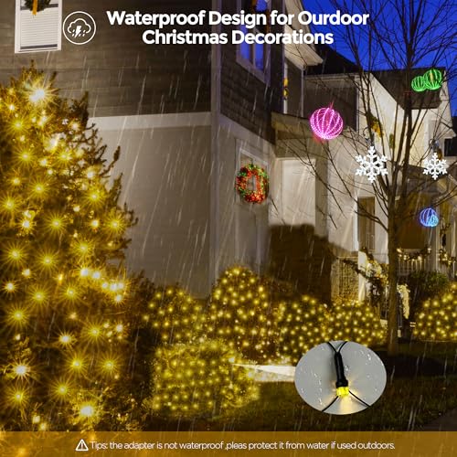 Outdoor Christmas Lights 200LED F8 Big Bulbs