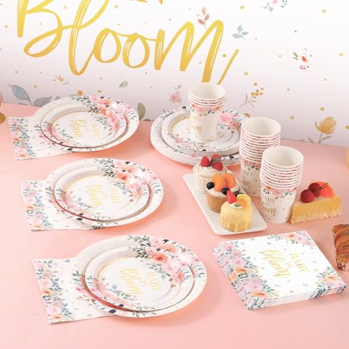 169 Pcs Baby in Bloom Baby Shower Decorations for Girl (169 Count)