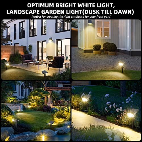 3 Brightness Modes Solar Outdoor Lights with Super Bright 40LEDs (6 Count)