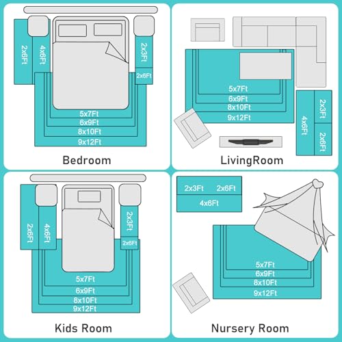 Super Soft Rug for Bedroom (6 Sq Ft)