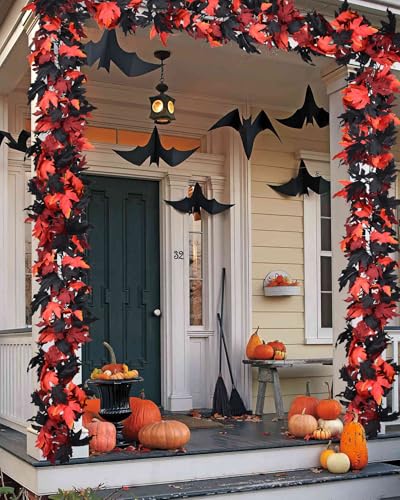 2 Pack Halloween Fall Maple Garland (11.8 Foot)