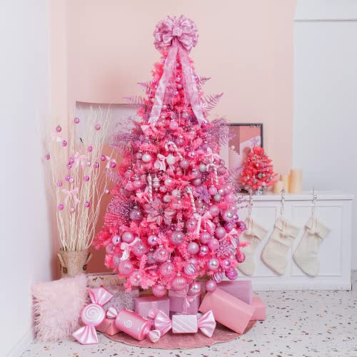 60mm 2.36" Christmas Ball Ornaments Shatterproof Christmas Ornaments Set Decorations for Xmas Tree Balls (34 Count)