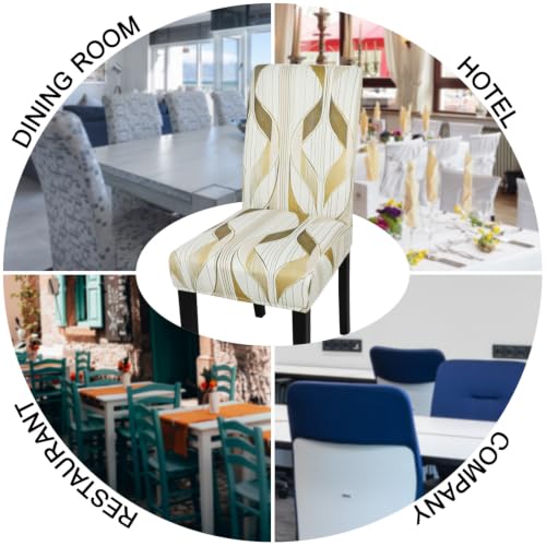 Pattern Chair Covers for Dining Room Set of 2