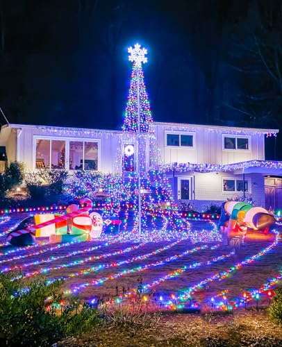 197FT 600 LED Christmas Lights Outdoor