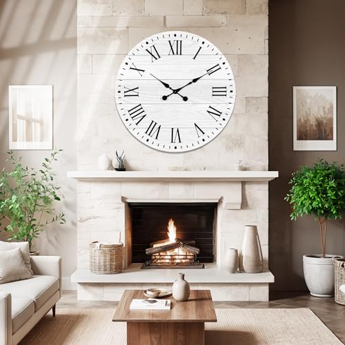 Large Wall Clock with Roman Numeral