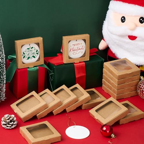 25 Pcs Christmas Sublimation Ornament Blanks Box (25 Count)