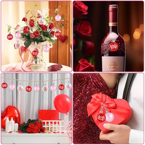 24Pcs Valentine's Day Ball Ornaments (24 Count)