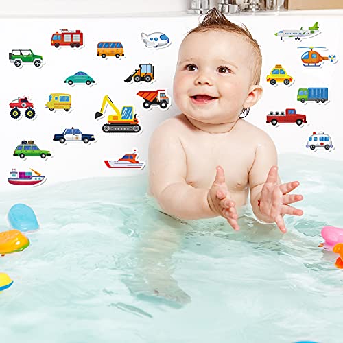 40 PCS Transportion Thick Window Gel Clings for Kids Toddlers (40 Count)