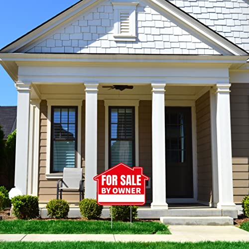 3PC For Sale By Owner Sign with Stakes (3 Count)