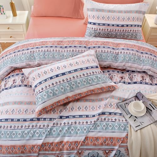 Boho Pink Bed in a Bag King 7 Pieces