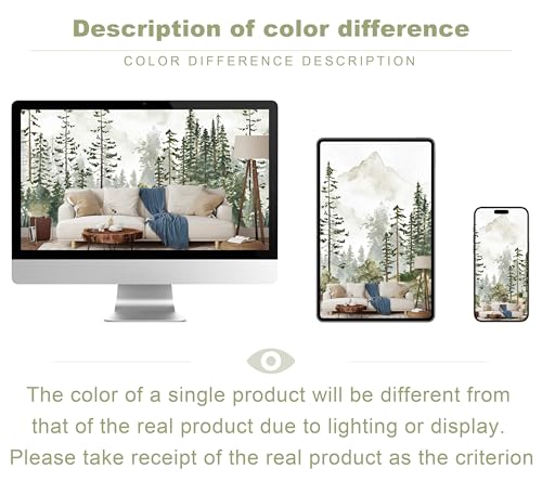 Kids Nursery Wallpaper Green Pine Forest Woodland Wall Mural