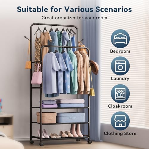 Double Rod Clothes Rack