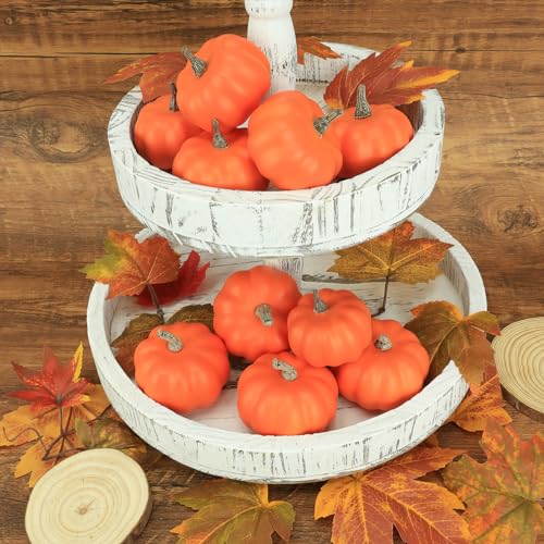 10Pcs Fake Pumpkins Fall Thanksgiving Decorations