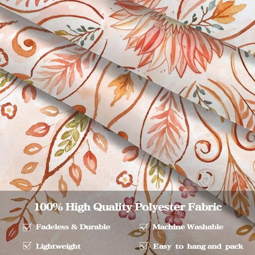 Floral Mandala Tapestry Boho Tapestry for Bedroom Orange Tapestries Wall Hanging Living Room Wall Art and Home Decor 60x80