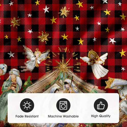 Buffalo Plaid Christmas Tree Skirt 48 Inch