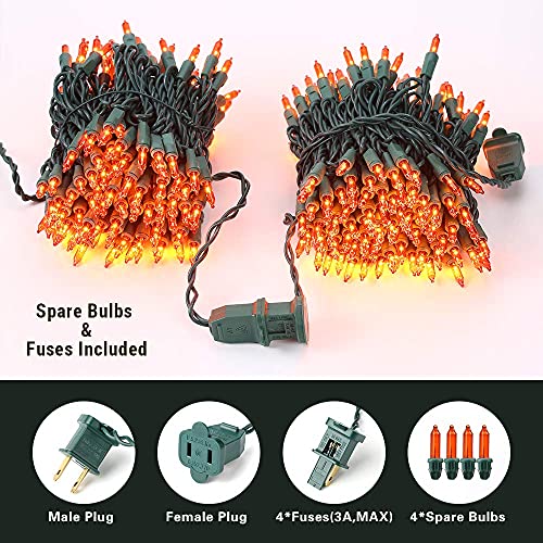 Orange Halloween Lights 300 Count 69.6ft Incandescent Light String (69.6 Foot)