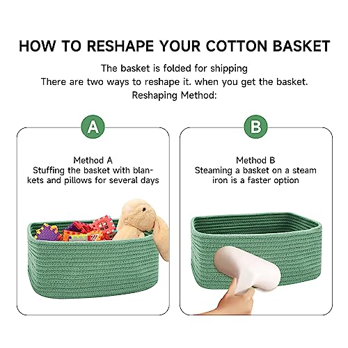 Small Storage Baskets for Organizing (4 Count)