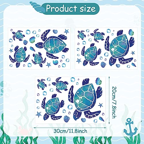 Glow in The Dark Sea Turtle Wall Decals (3 Count)