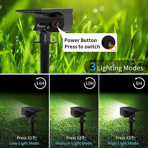 Solar Spot Lights Outdoor 2 Pack (2 Count)