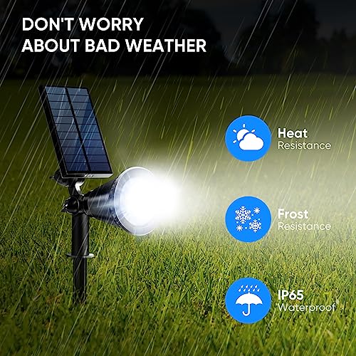 800 Lumens Solar Spot Lights Outdoor (4 Count)
