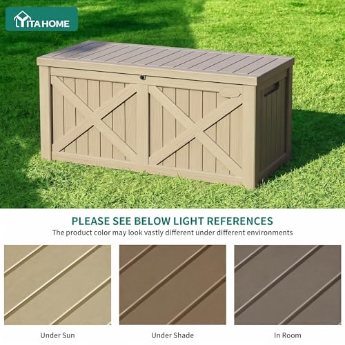 150 Gallon Large Deck Box with X