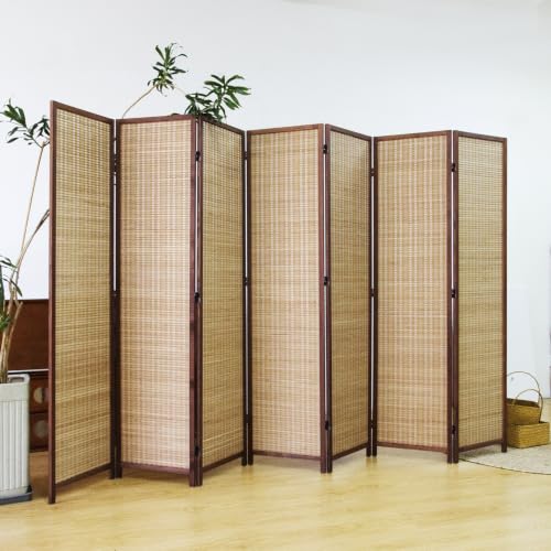 7 Panel Bamboo Room Divider Screen