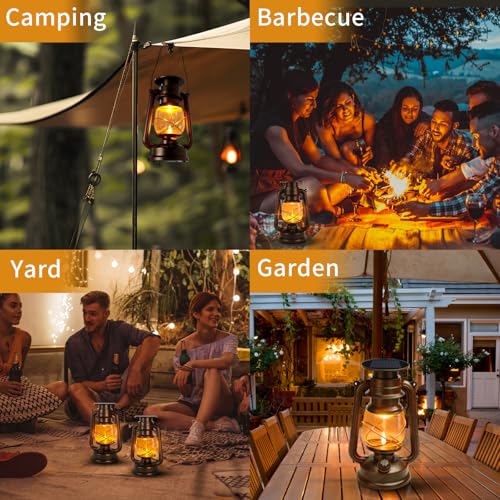 2 Pack Solar Hanging Lantern Outdoor