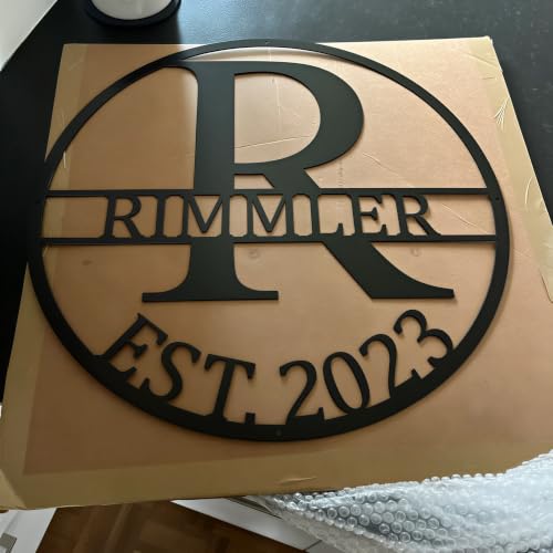 Personalized Metal Monogram Sign