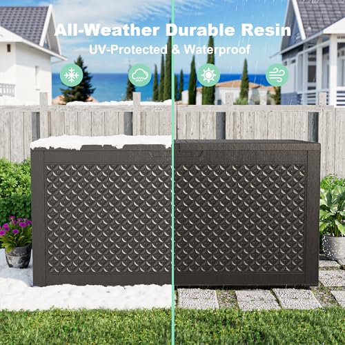 110 Gallon Resin Deck Box